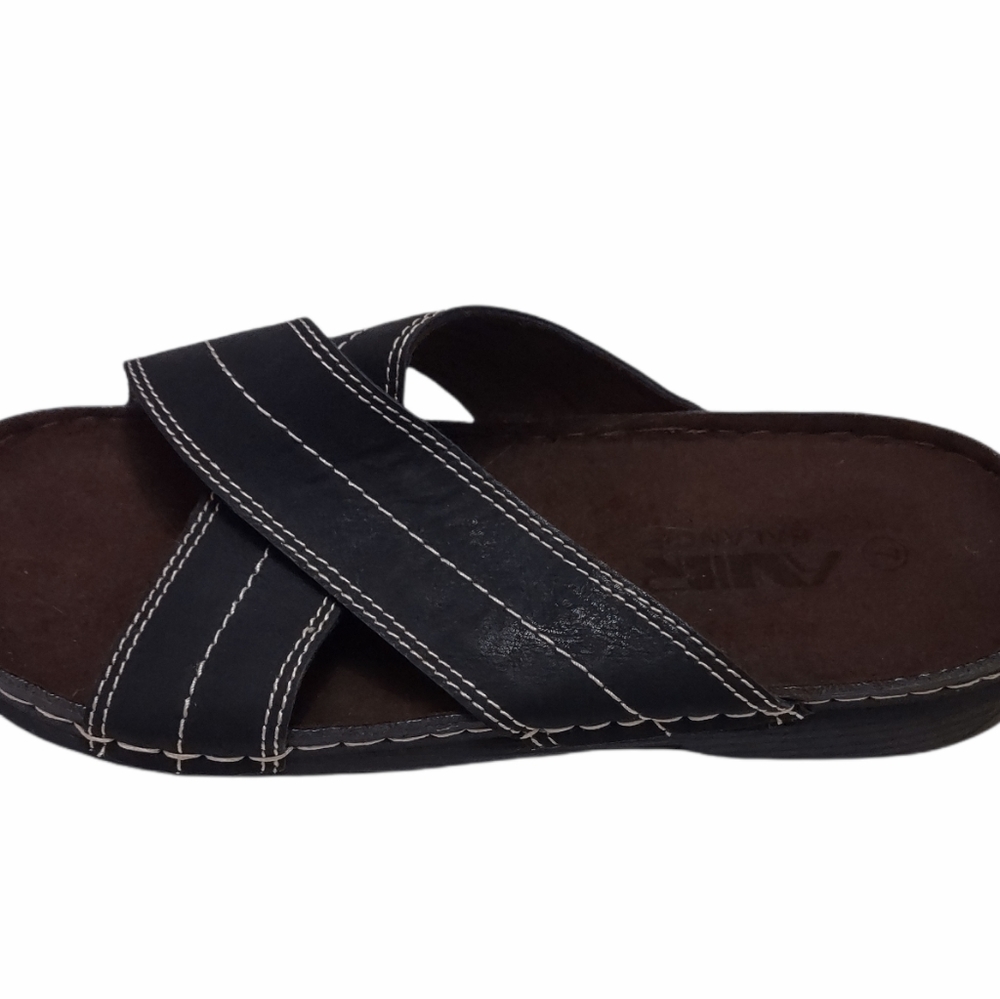 Air Balance Men Sandals Size 7 Criss Cross Black